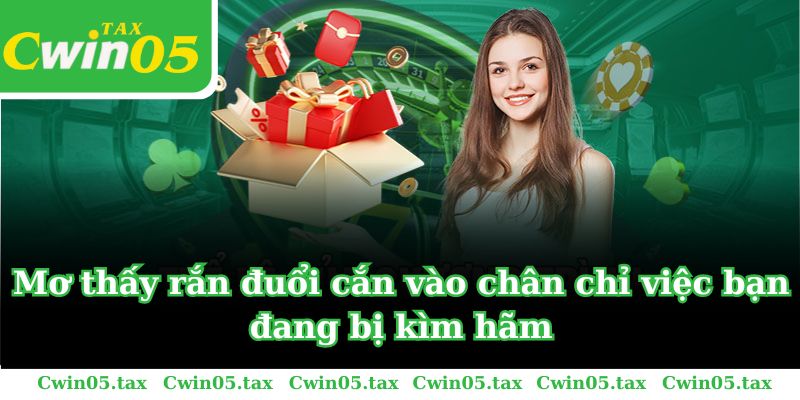 Mơ thấy rắn đuổi cắn vào chân chỉ việc bạn đang bị kìm hãm